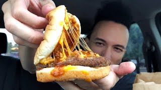 Wienerschnitzel Chili Cheese Burger Food Review [upl. by Adnilak]