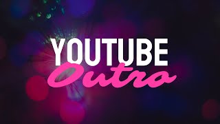 YouTube Outro Video Template Editable [upl. by Clovah]