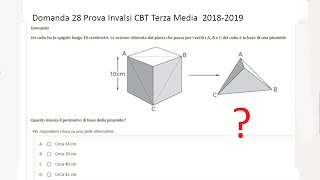 Prova Invalsi Matematica Scuola Media CBT 20182019 Domanda 28 SPIEGATA e RISOLTA [upl. by Ynattir412]