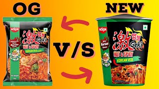 Nissin Geki Hot and Spicy Korean Veg Cup Noodle 🥵  Nissin Geki Korean Veg Noodle Review [upl. by Hector]