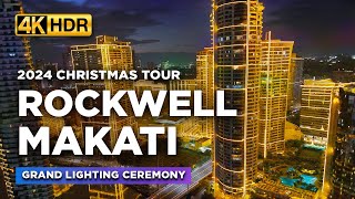 2024 ROCKWELL MAKATI Iconic Christmas Lights Are Up  The Grand Lighting Ceremony  Philippines [upl. by Harlan]