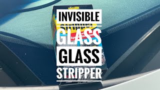 How To Remove Glass Water Spots From Your Car Windows  Invisible Glass Glass Stripper [upl. by Aipmylo630]