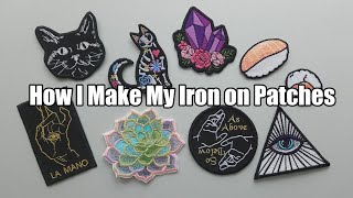 How I Make My Iron on Patches [upl. by Lunna211]