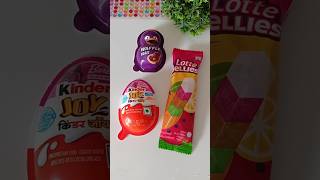 kinder Joy Box or Lotte Jellies Jems Popsicle shorts ytshorts kinderjoy [upl. by Anoo697]