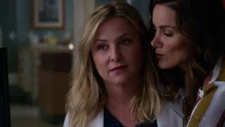 Greys Anatomy 14x02 Arizona amp Carina and kisses [upl. by Haduj176]