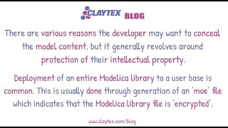 Dymola Library Concealment How to and why  Claytex Tech Blog [upl. by Merdith]