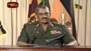 Lt Gen Sarath Fonsekas Special Speech on 25 th January 2009 [upl. by Bokaj]