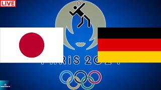 2024 PARIS OLYMPICS JAPAN vs GERMANY MENS VOLLEYBALL LIVE GAME CAST amp CHAT [upl. by Allak]