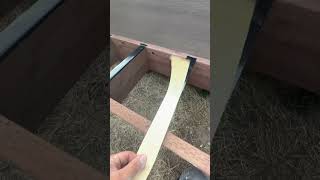 tipsandtricks install water proof membrane tape when building a deck diy deckbuilding reels [upl. by Izak]