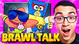 BOB ESPONJA y 2 NUEVOS BRAWLERS  REACCIONO a la BRAWL TALK [upl. by Ainirtac817]