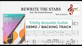 Rewrite The Stars  Trinity Acoustic Guitar Grade 5 [upl. by Anaeg]