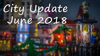 Lego City Update 8  June 2018  Complete Overview  Nightlife LEDs lights Lit Bricksonville [upl. by Ecirtal]