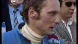 Formula One Lauda and Montezemolo interview 1974 [upl. by Eilhsa]