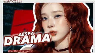 AESPA  DRAMA Instrumental  Karaoke Easy Lyrics  REQUEST VIA INSTAGRAM [upl. by Nerrad]