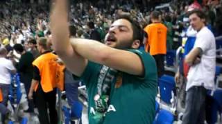 Panathinaikos Athens fans go crazy [upl. by Anal]