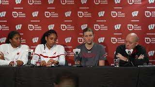 PostGame Media Conference  Wisconsin Volleyball vs Nebraska  Nov 1 2024 [upl. by Ard56]