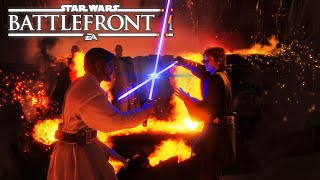 ObiWan vs Anakin ROTS in Battlefront 2 [upl. by Francesca]