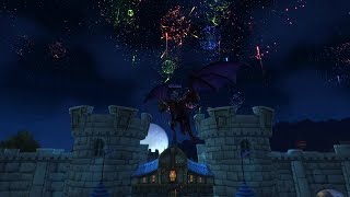 World of Warcraft Legion  Fireworks Celebration 2018 New Years Day [upl. by Ario]