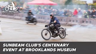 Sunbeam Motor Cycle Clubs centenary event at Brooklands Museum [upl. by Nolahp792]