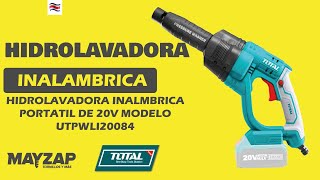 HIDROLAVADORA INALAMBRICA DE 20 VOLTIOS TOTAL TOOLS MODELO UTPWLI20084 [upl. by Ring]