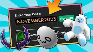 9 NEW CODES NOVEMBER 2023 Roblox Promo Codes For ROBLOX FREE Items and FREE Hats NOT EXPIRED [upl. by Gillett]