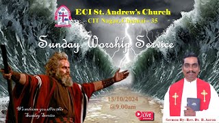 Sunday Worship Service Service  Eci St Andrews Church 13OCTOBER2024 [upl. by Elik476]