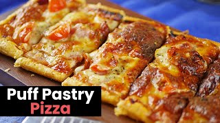 Simply Amazing Puff Pastry Pizza [upl. by Ereveniug989]