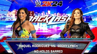 WWE 2K24 💥 BECKY LYNCH vs RAQUEL RODRIGUEZ 💥 wwe wwe2k24 [upl. by Gazzo892]