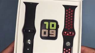 T55 SMART WATCH UNBOXING amp REVIEW Clone of apple watch series 5 [upl. by Decamp956]