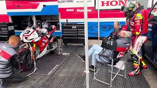 John McGuinness Honda CBR 1000RR Darley Moor Road Racing Circuit 7102023 [upl. by Castera215]