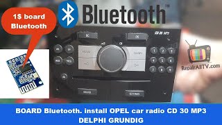 CD30 MP3 Bluetooth board install DELPHI GRUNDIG [upl. by Hjerpe]