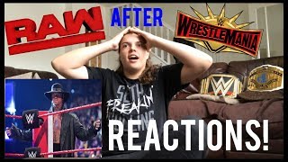 RAW AFTER MANIA REACTIONS UNDERTAKER RETURNS [upl. by Talbert166]