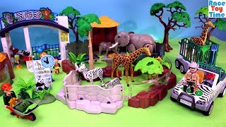 Playmobil Animals Zoo Playset Build and Play  Fun Toys For Kids [upl. by Turnbull]