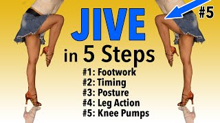 BEST Jive Lesson EVER  5 STEPS to get it down  Dance Insanity [upl. by Alhsa480]