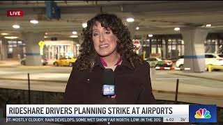 Rideshare drivers to reject OHare rides as drivers strike [upl. by Arny]