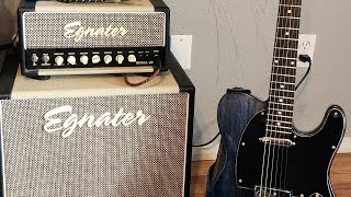 Egnater Rebel 20 first impressions with a telecaster kit guitar I built [upl. by Yrrot]