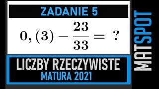 Zadanie maturalne  liczby rzeczywiste [upl. by Repohtsirhc]