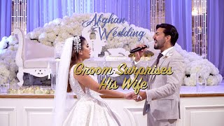 Afghan groom surprises his wife with singing at the wedding Romantic Song  Ruin Rassa [upl. by Kciwdahc]