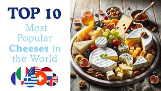 Top 10 Most Popular Cheeses in the World 🍕 [upl. by Zilevi]