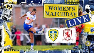 LIVE FOOTBALL Leeds United Women v Middlesbrough Women  FA Womens National League [upl. by Yarased964]