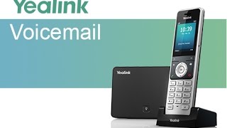 How to Setup and Use Voicemail Yealink W60P  W56P Business IP DECT Phone [upl. by Packston]