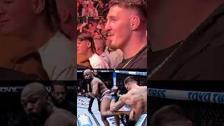 Tom Aspinalls live reaction to Jon Jones finishing Stipe Miocic [upl. by Gaylor884]