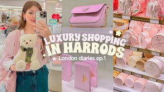 LONDON DIARIES ep1 ✿ Ultra Luxury Shopping in Harrods Chelsea amp Belgravia Rich Foods Tour amp Haul [upl. by Dedie]