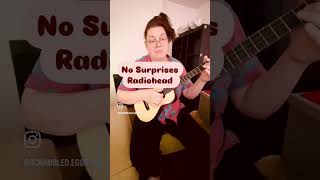 No Surprises  Radiohead baritone ukulele instrumental cover [upl. by Eadrahs169]