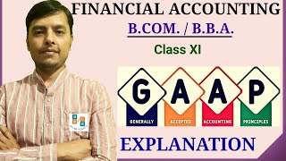 What Is GAAP  Generally Accepted Accounting Principles   GAAP   Financial Accounting BBA BCOM [upl. by Esaj]