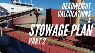 Deadweight Calculation and Stowage Plan  Bulk Carriers  Part 2  Simple explanation [upl. by Ajet]