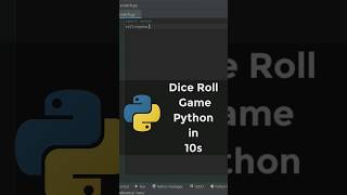 Dice Roll Game in 10 seconds  Python [upl. by Nivla]