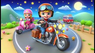 The Motorcycle Song  Nursery Rhymes amp Kids Songs [upl. by Yssej358]