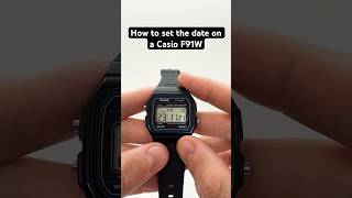 How to set or change the date on a Casio F91W casiof91w [upl. by Eenad]