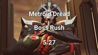 Metroid Dread  527 Boss Rush Speedrun [upl. by Ueik]